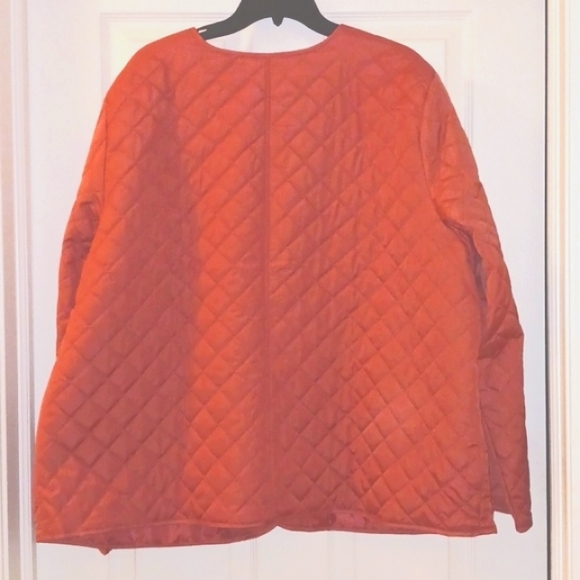2X women's jacket. Croft and Barrow classic light weight quilted NWT mineral red - Picture 4 of 6